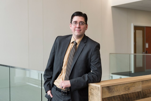 environmental portrait of researcher Cory Crane.