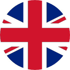Circular graphic of united-kingdom's flag