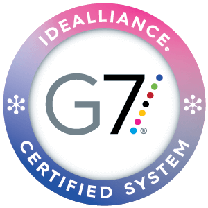 Idealliance G7 Certified System badge.