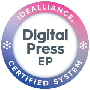 Idealliance Digital Press EP Certified System badge.