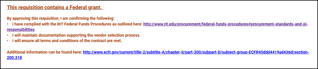 policy statement for federal funds