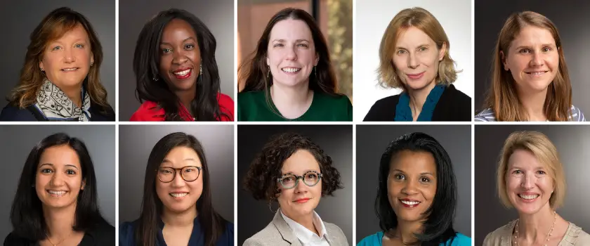 Grid of women that are a part of Advance RIT