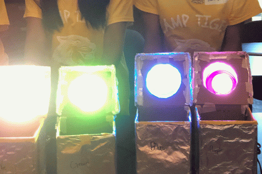 Students participate in Camp Tiger STEM activities