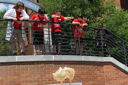 Students participate in STEM activities at RIT during Camp Tiger prior to COVID-19 pandemic