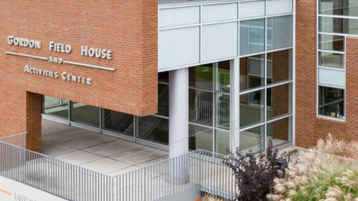 Exterior of the Gordon Field House.