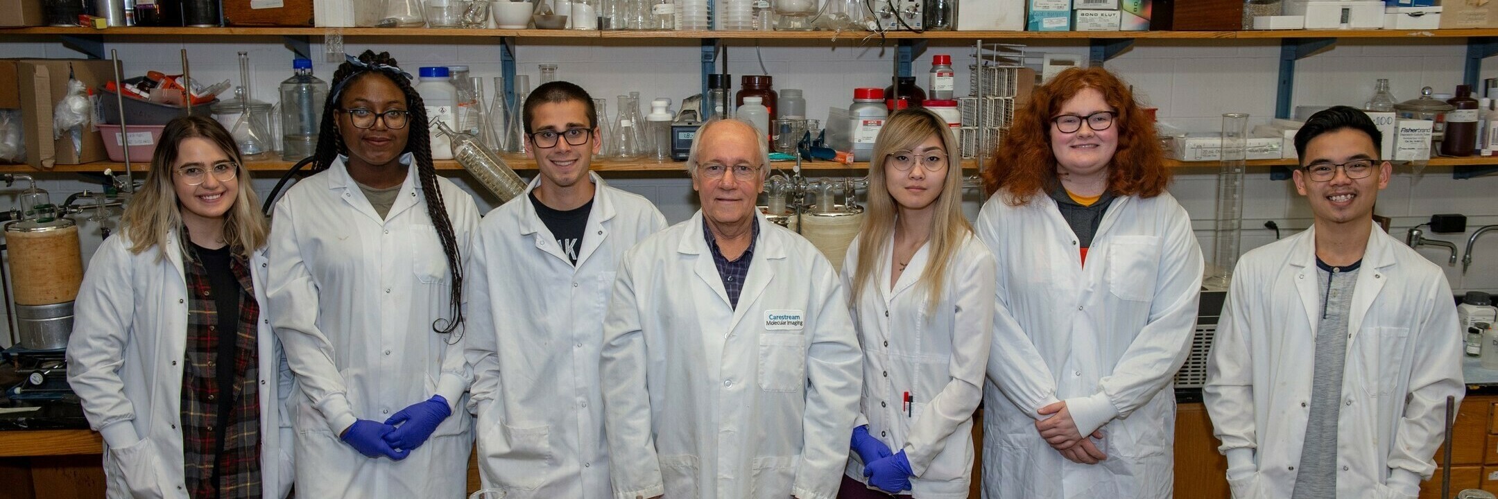 Hans Schmitthenner and group of research students who work in his lab