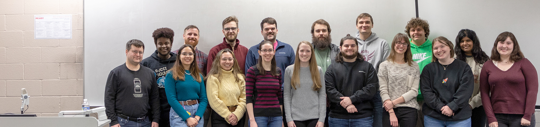 group shot of mathematical modeling students