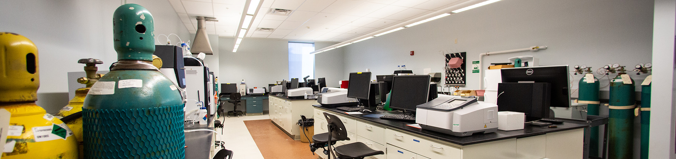 Lab equipment for the Analytical and Material Chemistry Facilities.