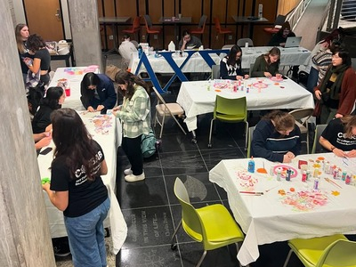 students doing activities during the Fall Fest