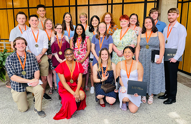 group photo of RIT chemistry research scholars
