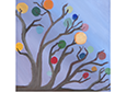 abstract painting of tree