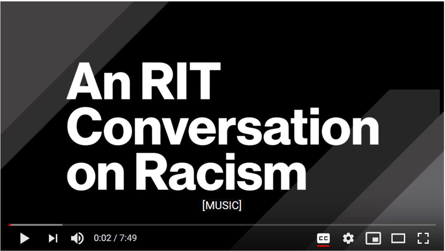 RIT and racism