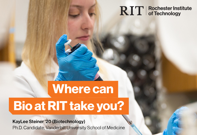 female biotechnologist working in a lab