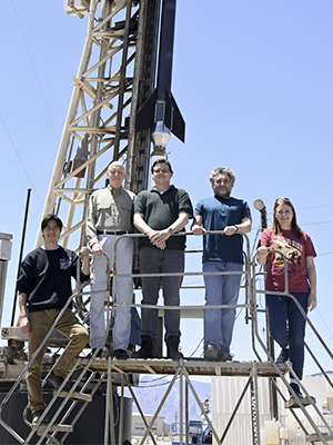 group photo in front of CIBER-2