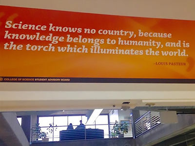wall poster of famous scientist quote