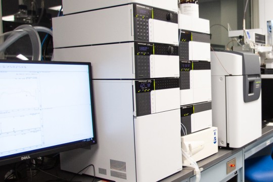 a lab with computer equipment.