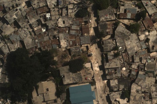 Satellite picture of buildings