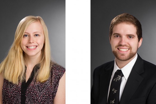 Two portraits side by side