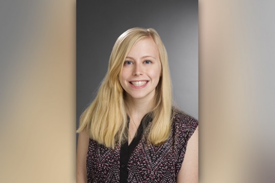 Professor posing for camera