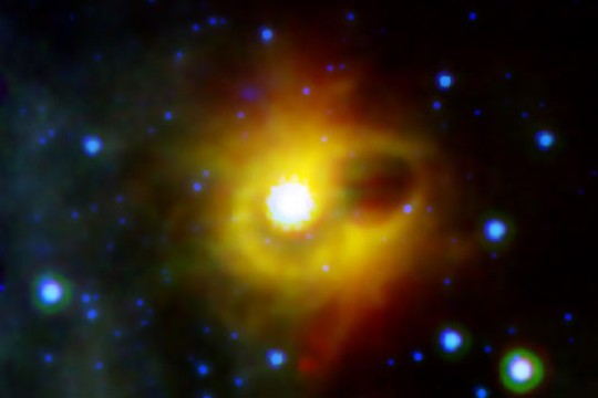 Picture of collapsed star