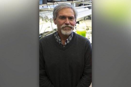 Professor posing for camera