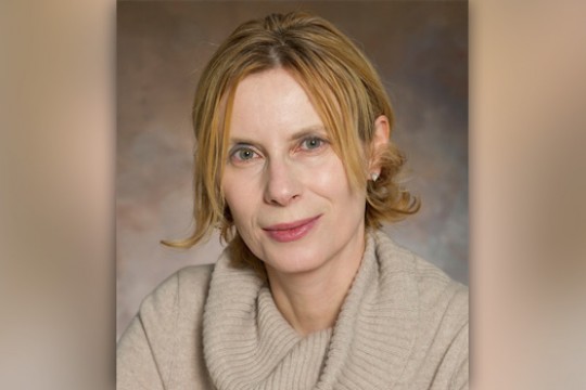 Professor posing for camera