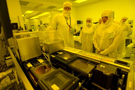 People working in lab