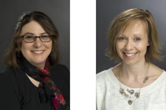 Two portraits side by side