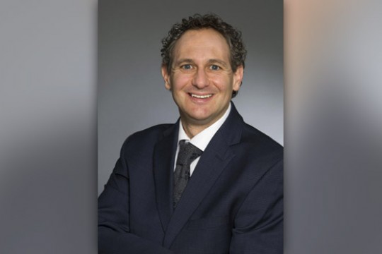 Professor posing for camera