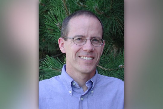 Professor posing for camera