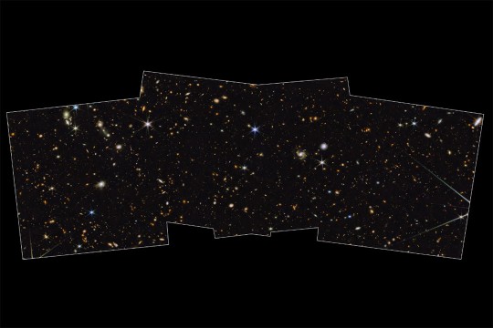 a section of spacing showing stars and galaxies.