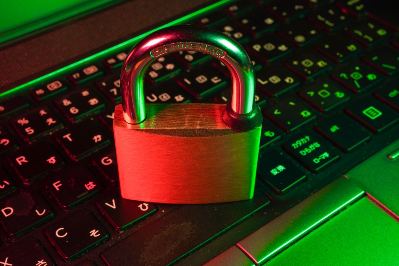 image of a lock on a keyboard