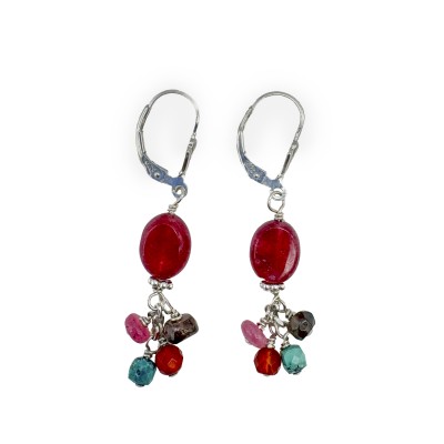 sterling silver confetti earrings