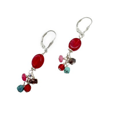 sterling silver confetti earrings