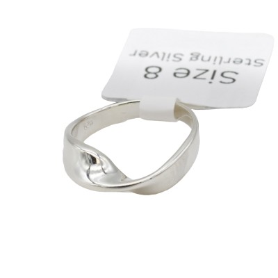 a sterling silver twisted ring