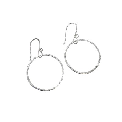 sterling silver loop earrings