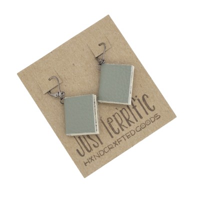 grey book earrings