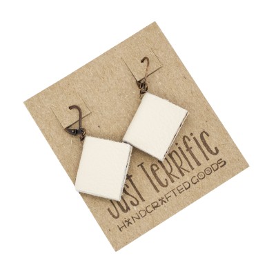white book earrings