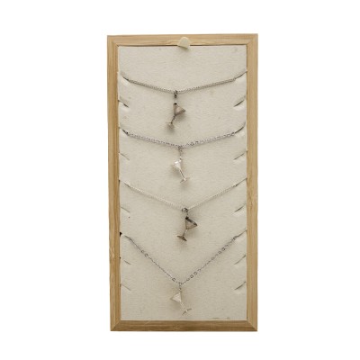 sterling silver steel chain martini necklace