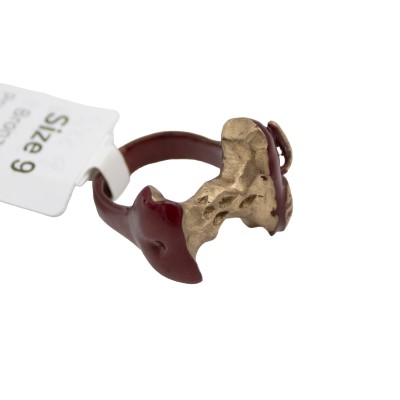 bronze and powder coat apple ring