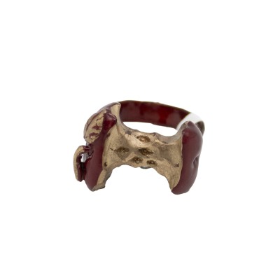 bronze and powder coat apple ring