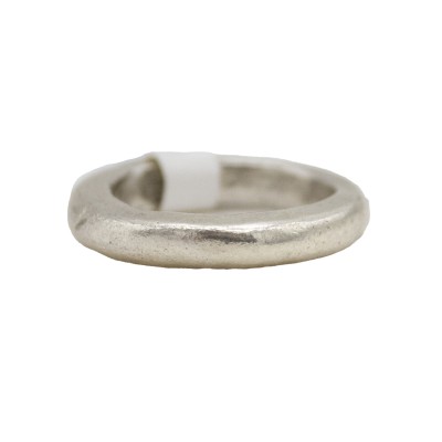 sterling silver solid dome ring