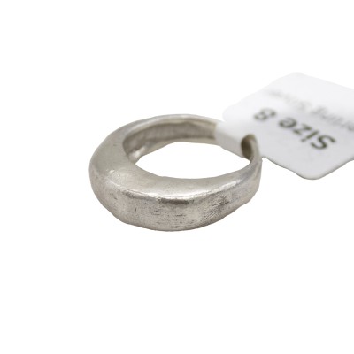 sterling silver hollow dome ring