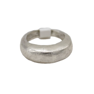 sterling silver hollow dome ring