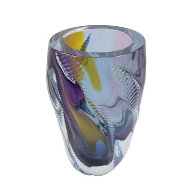 tall glass vase