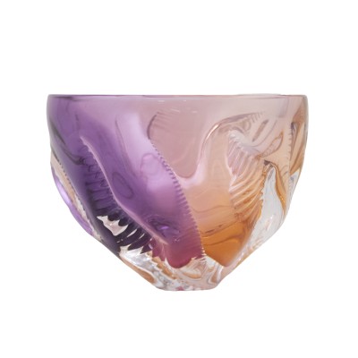 sunset trail color glass bowl