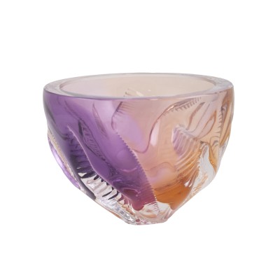 sunset trail color glass bowl