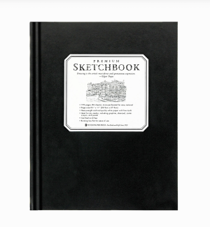 large black hardcover bound Premium Sketchbook.
