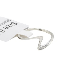 a sterling silver mini twist ring