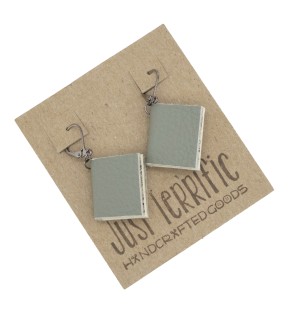 grey book earrings